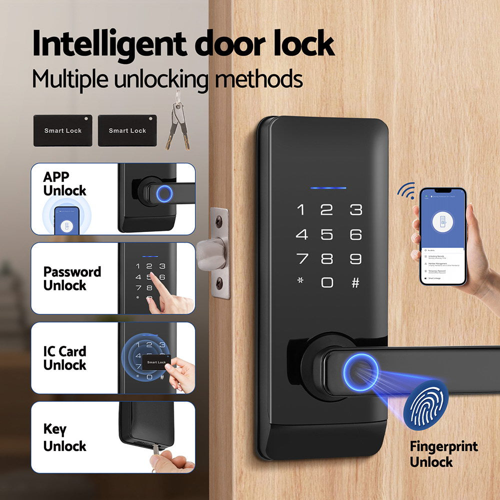 LockShield UL-tech Smart Fingerprint Lock - Keyless Entry, App Control