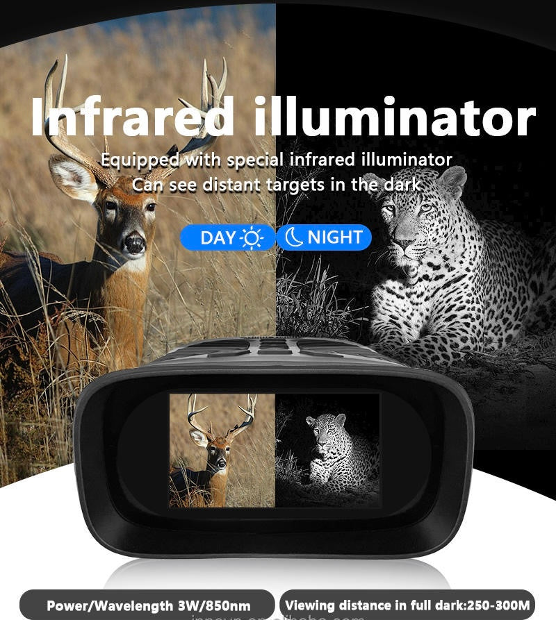Binocularbreeze Black Smart Binoculars - 10X Zoom, Night Vision, Video Recording