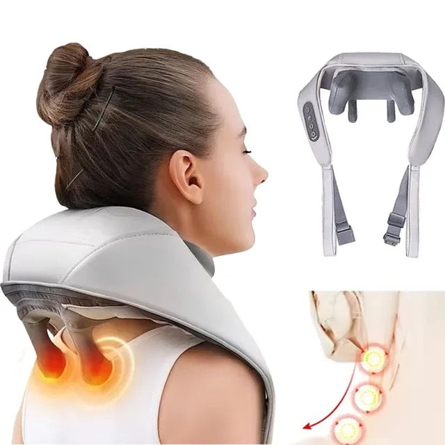 Relaxio Deep Kneading Neck and Shoulder Massager With Heat Therapy