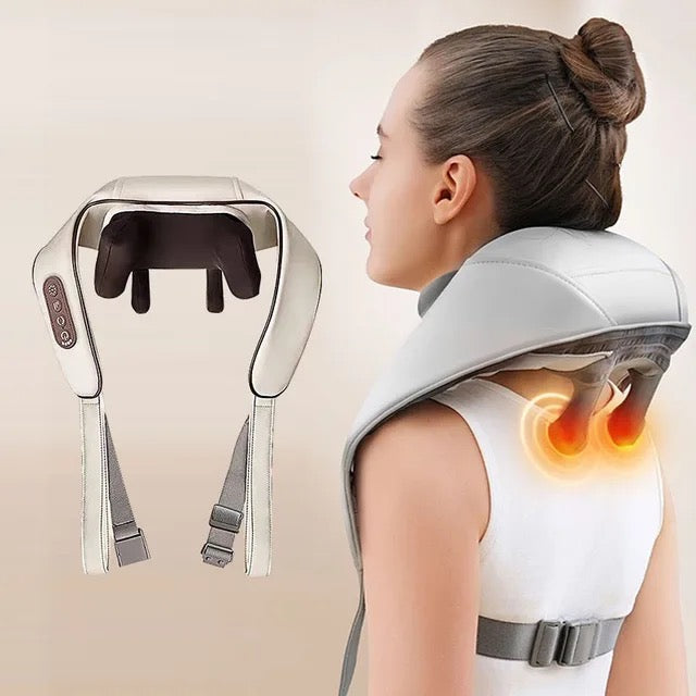 Relaxio Deep Kneading Neck and Shoulder Massager With Heat Therapy