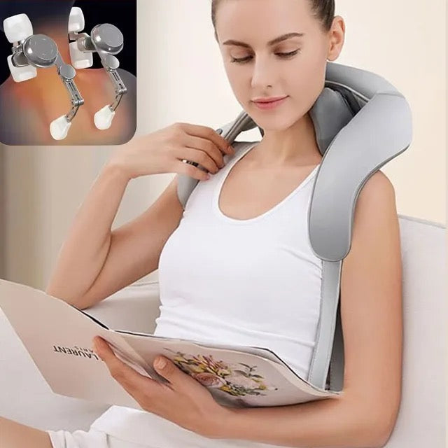 Relaxio Deep Kneading Neck and Shoulder Massager With Heat Therapy