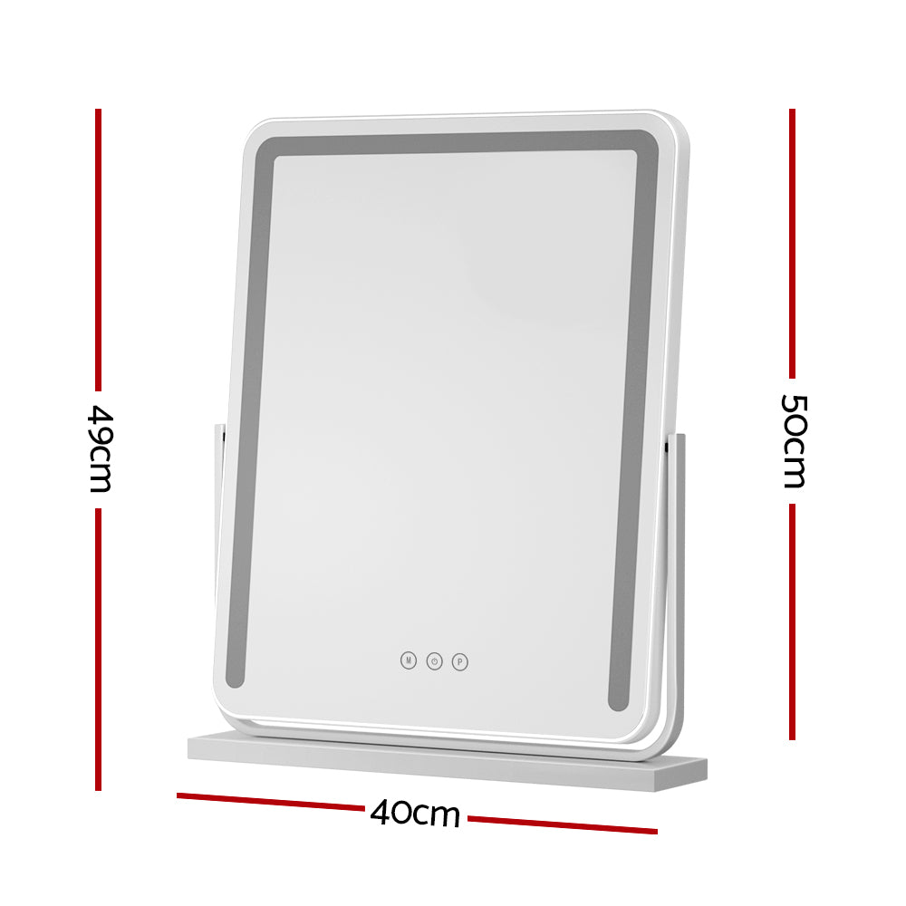 Sheesha LED Makeup Mirror - 10X Magnification, Touch Control