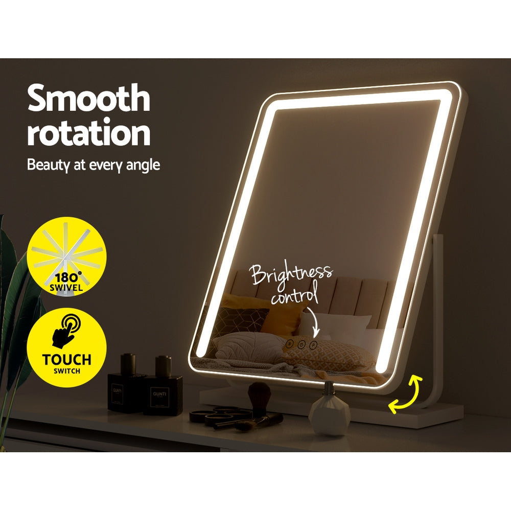 Sheesha LED Makeup Mirror - 10X Magnification, Touch Control