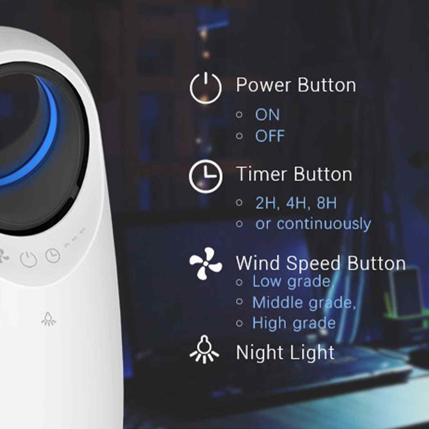 Airace MyGenie Air Purifier - HEPA Filter, Wi-Fi, Quiet