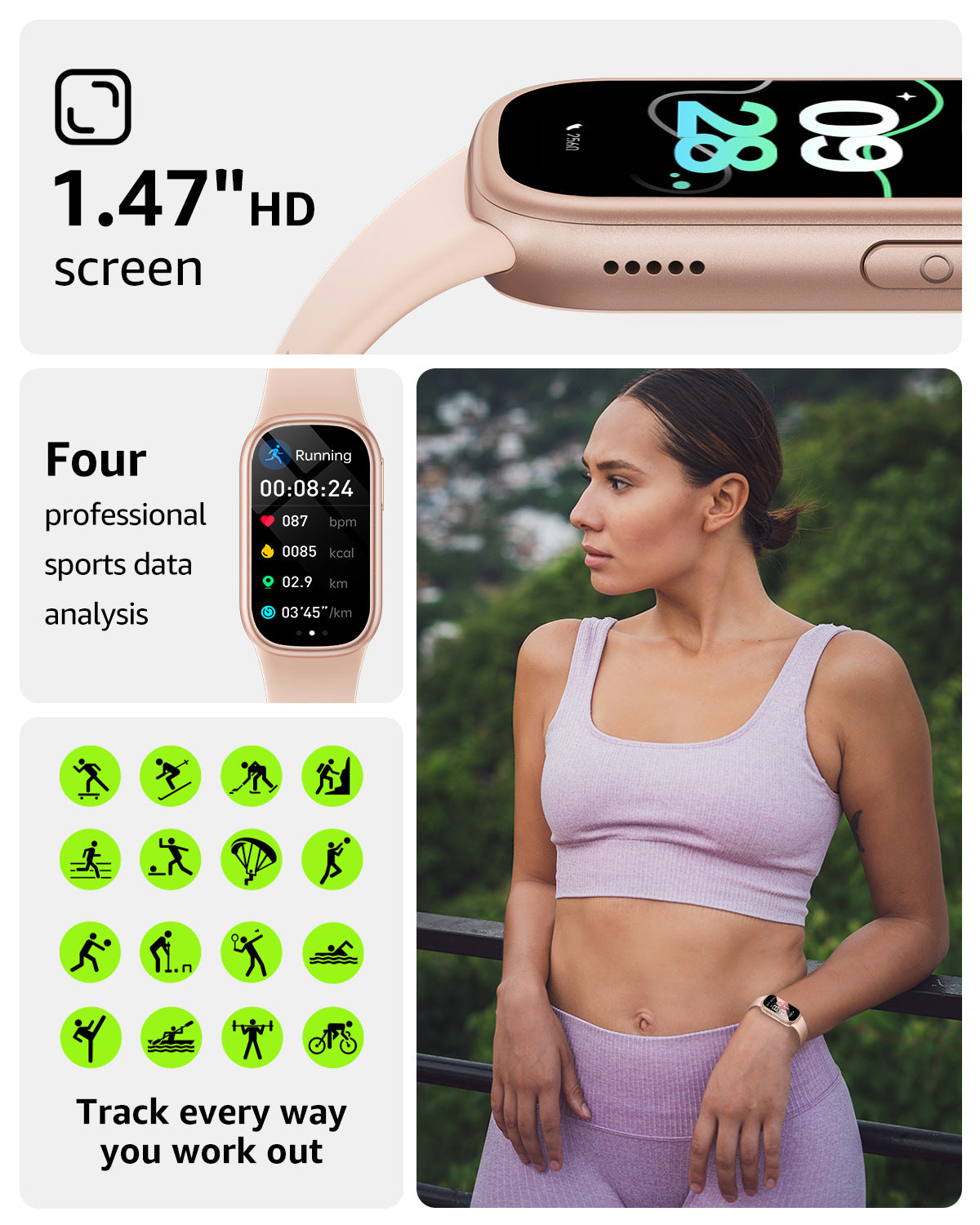 Fusionfit Smart Fitness Tracker - Health Monitoring & GPS