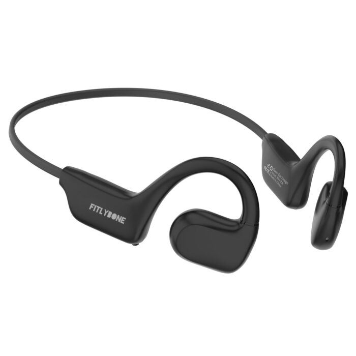 Fitlybone Solo Duo bone conduction headphones – Black, side view