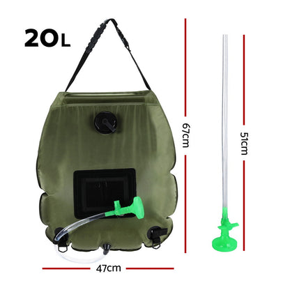 Showershine Weisshorn Solar Camping Shower – 20L, Portable