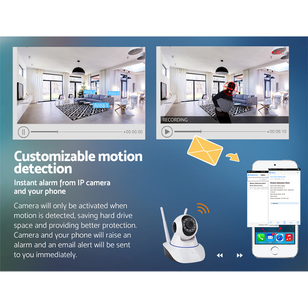SecureVue UL-Tech 1080p Smart Security Camera - Wireless WiFi Home Security