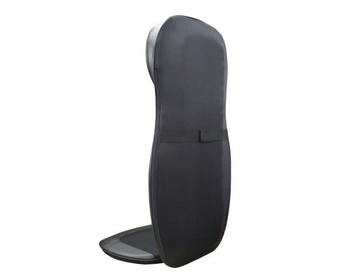 Fitlybuy black Shiatsu chair massager with ComfortWave technology, featuring a sleek, upright ergonomic design.