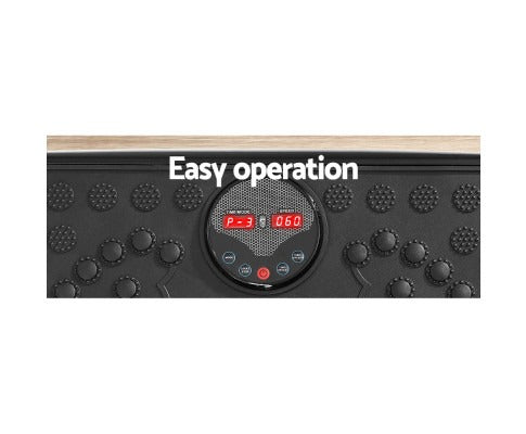 Fitlybuy Everfit vibration platform featuring a textured black surface, digital LED display, and easy-to-use controls.