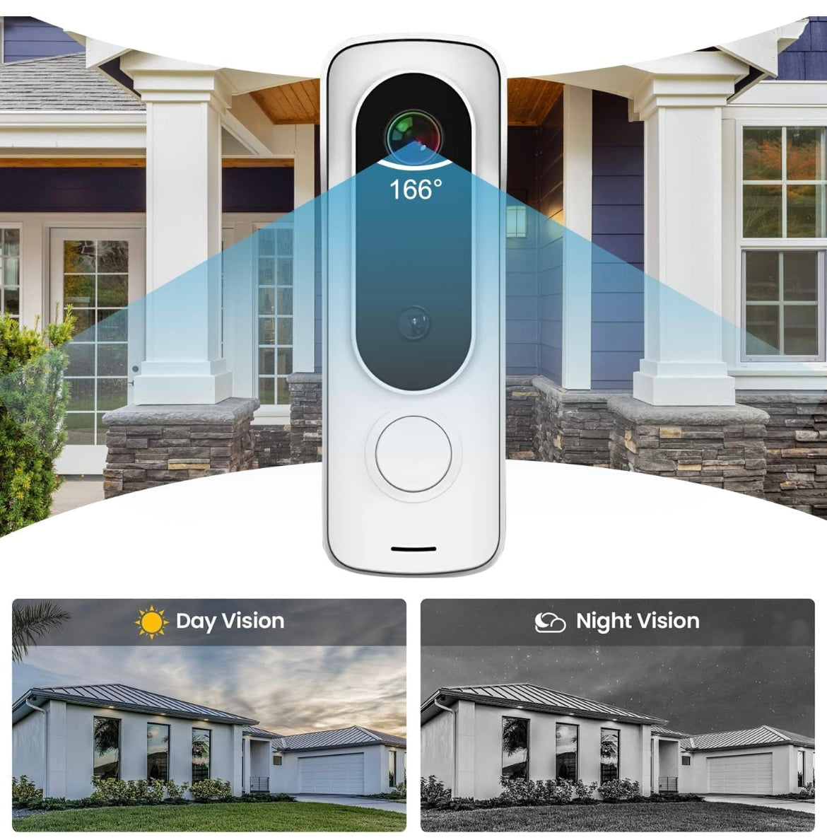 BellGuard UL-tech Smart Video Doorbell - Wireless, 1080p