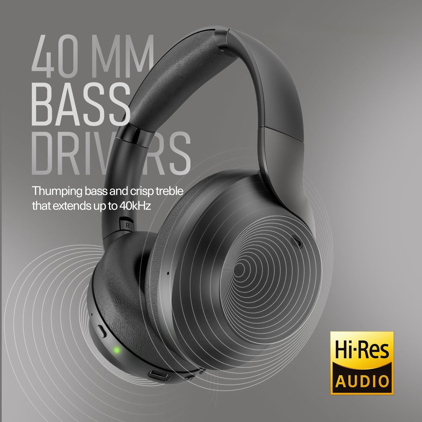 FitlyBone ReMix II Active Noise Canceling Wireless Headphones With SmartQ Silencing Technology