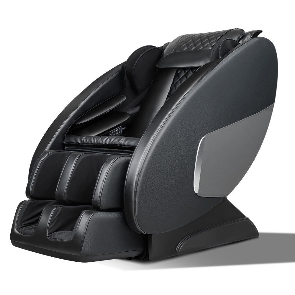 Fitlybuy black zero gravity massage chair with quilted upholstery and integrated RelaxPro comfort technology.