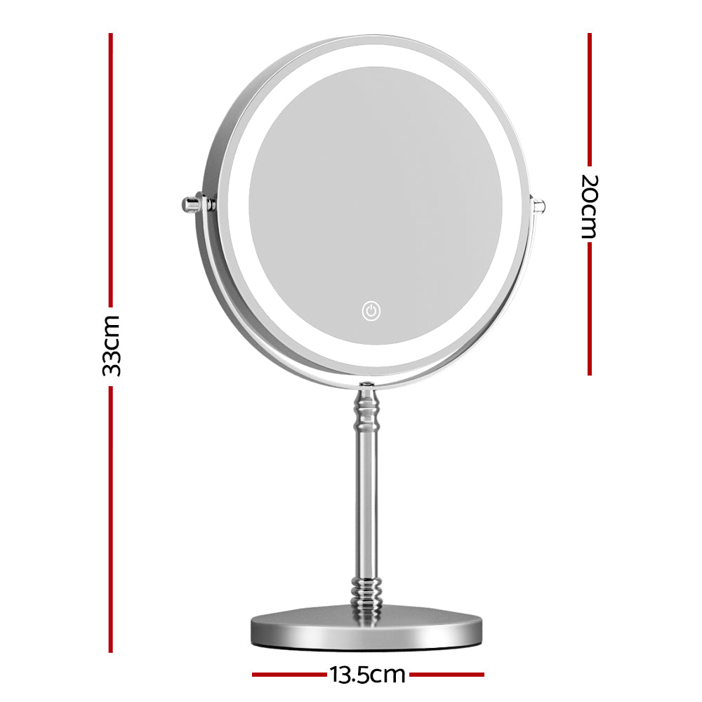 Mirrormagic Embellir LED Makeup Mirror - 10X Magnification, Touch Control