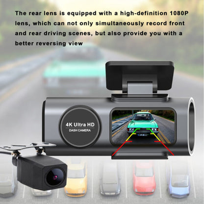 TrailVision 4K Wifi Dual Front And Rear Dash Cam With 64GB Memory Card