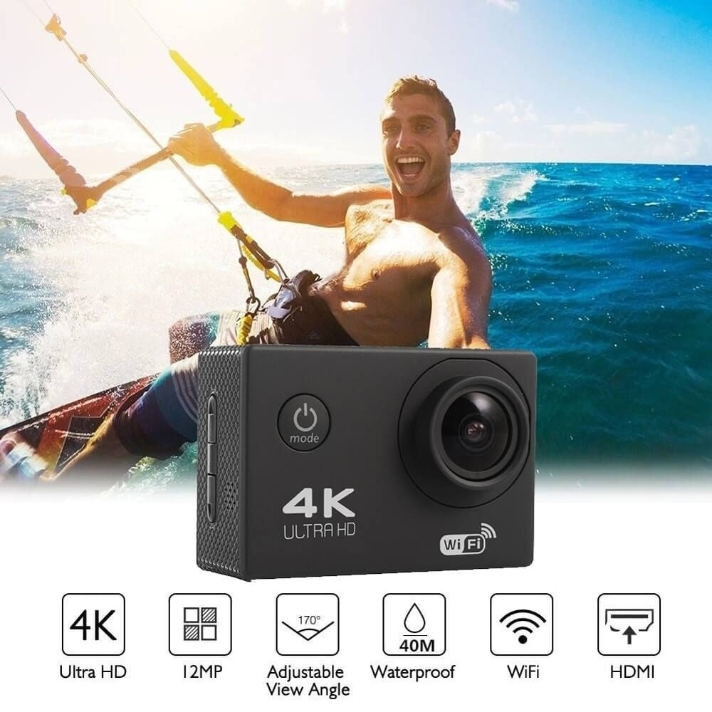 Actionace BDI 4K Action Camera - Waterproof, 1080p for Sports