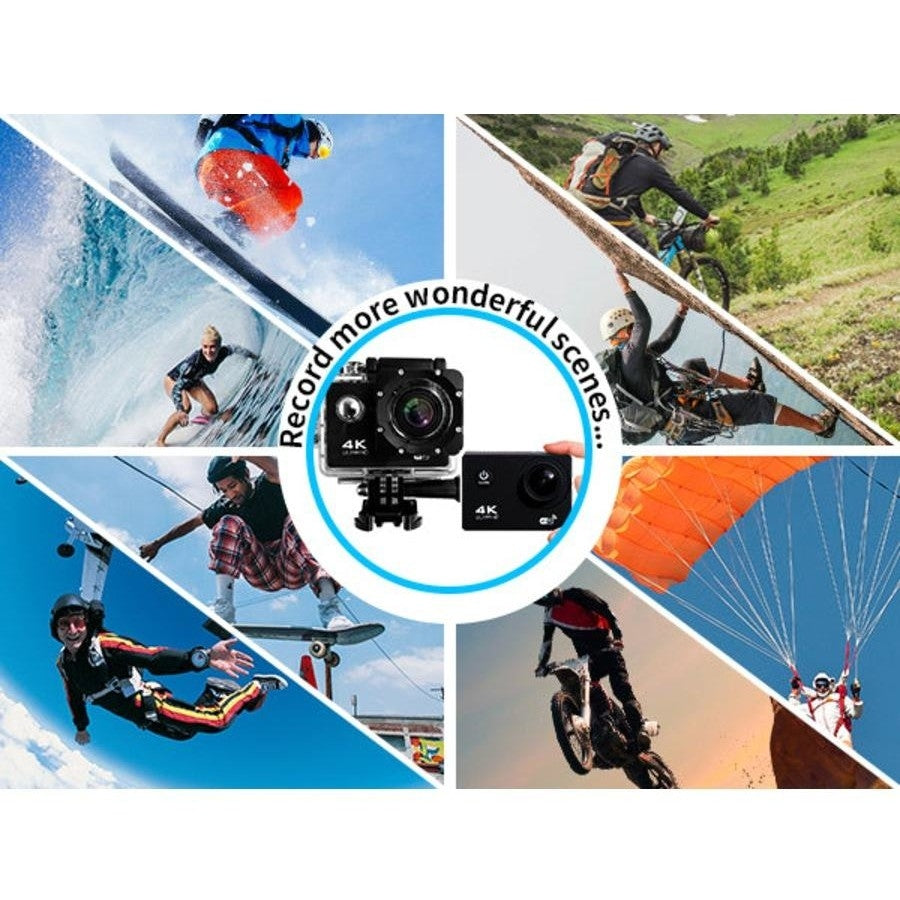 Actionace BDI 4K Action Camera - Waterproof, 1080p for Sports