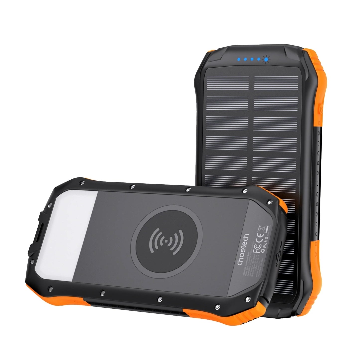Solarsaver Choetech Solar Power Bank – 20000mAh, Wireless, Outdoor
