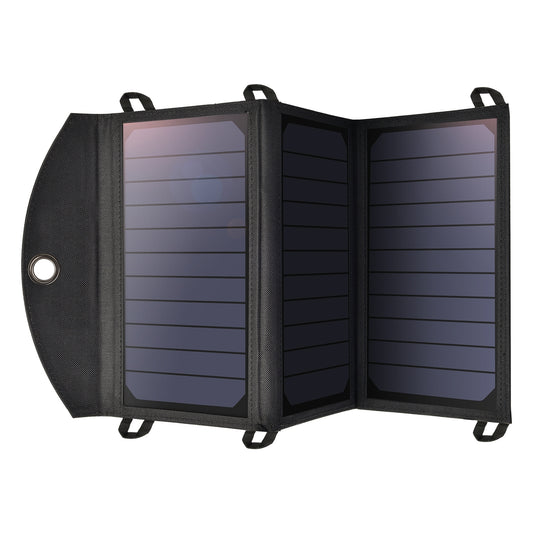 Powerpulse Choetech 19W Solar Panel Charger - Dual USB, Fast Charging for Camping