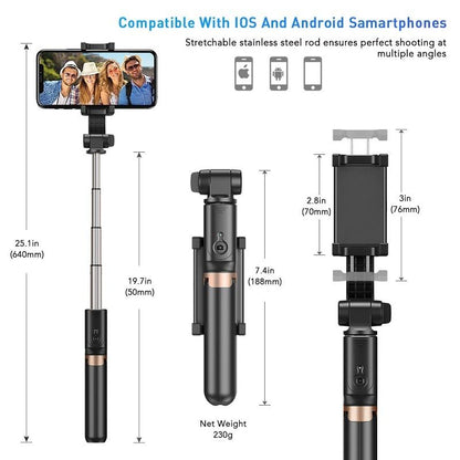 Gimbalglide Multifunctional Phone Gimbal - 360° Rotation, Vlogging Selfie Stick