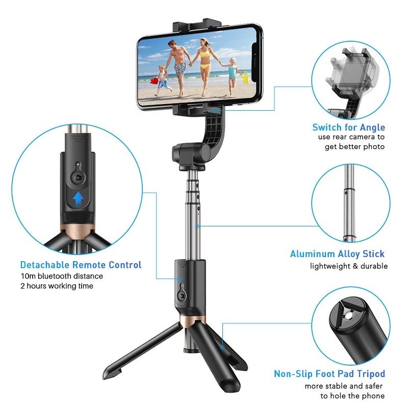 Gimbalglide Multifunctional Phone Gimbal - 360° Rotation, Vlogging Selfie Stick