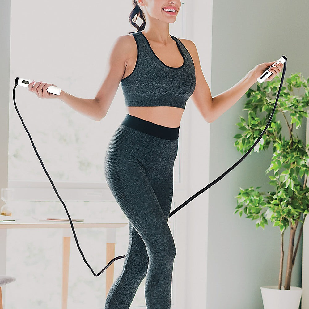 Jumpjolt Skipping Rope - Smart Counter, Adjustable, Calorie Tracker