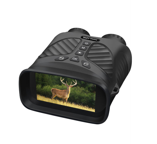 Binocularbreeze Black Smart Binoculars - 10X Zoom, Night Vision, Video Recording
