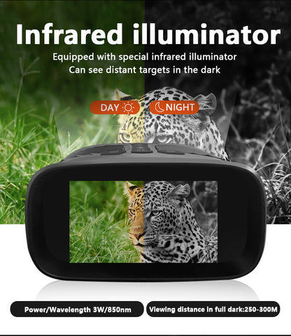 Binocularbreeze Black Smart Binoculars - 10X Zoom, Night Vision, Video Recording