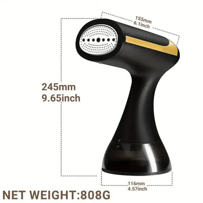 Steamserenity Black Handheld Steamer - Portable, Wrinkle-Free Clothes