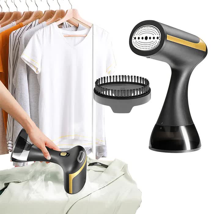 Steamserenity Black Handheld Steamer - Portable, Wrinkle-Free Clothes