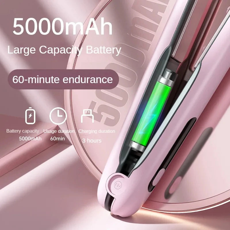 Straightshine Wireless Hair Straightener - Portable, Rechargeable