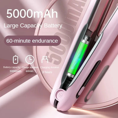Straightshine Wireless Hair Straightener - Portable, Rechargeable