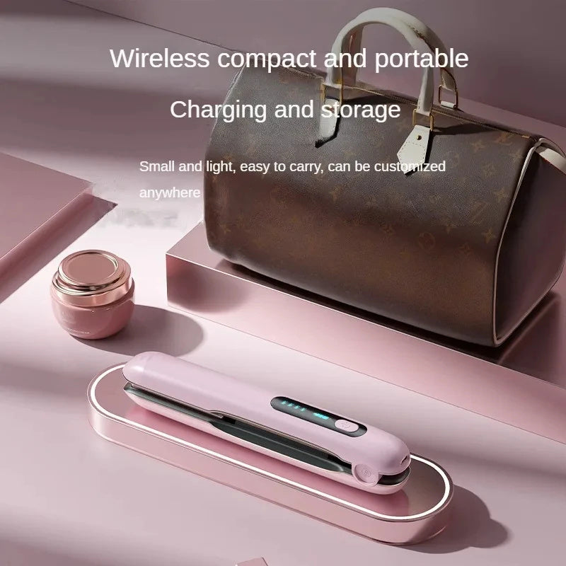 Straightshine Wireless Hair Straightener - Portable, Rechargeable