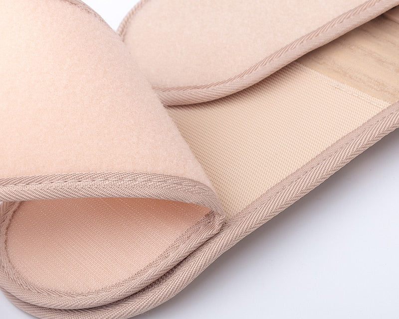 Beige Fitlybuy decompression back belt featuring soft, adjustable fabric with lumbar support stitching and trim.