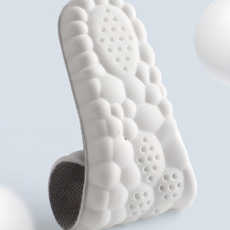 Fitlybuy AirCloud Relief insole featuring white, flexible ComfortWave cushioning with a honeycomb-textured surface.